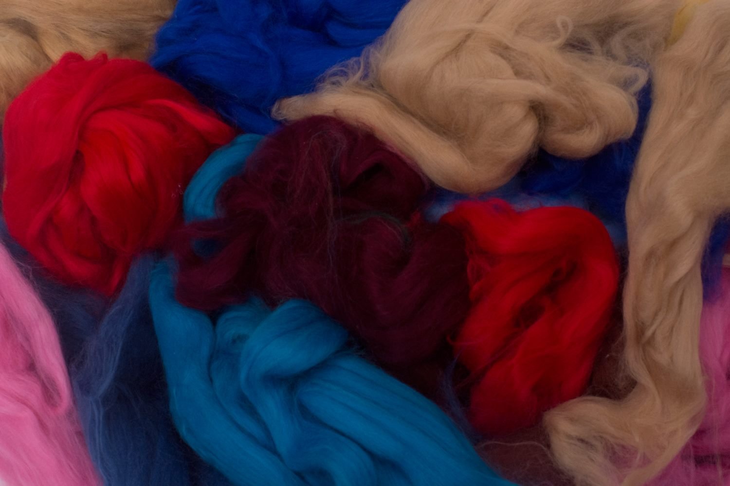 Fibras de colores